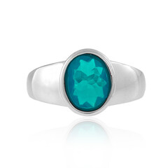 Karibikblauer Opal-Silberring