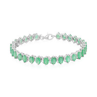 Sambia-Smaragd-Silberarmband