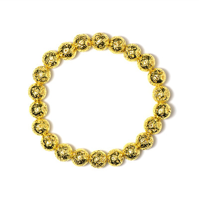 Goldene Lava-Armband