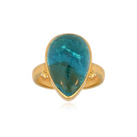 Blauer Atacama-Opal-Silberring