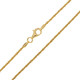 Silber-Criss-Cross-Kette - 5,3 g - 50 cm - vergoldet
