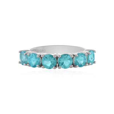 Blauer Apatit-Silberring