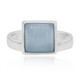 Blauer Jadeit-Silberring (MONOSONO COLLECTION)