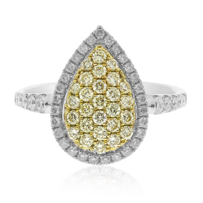 Gelber SI2 Diamant-Goldring (CIRARI)