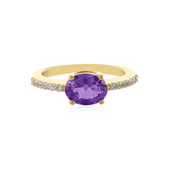 Sibirischer Amethyst-Silberring