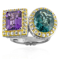 Edelstein-Silberring (Dallas Prince Designs)