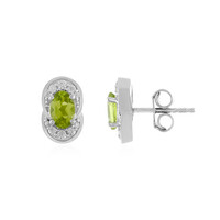 Peridot-Silberohrringe