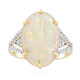 Brasilianischer Weißer Opal-Goldring