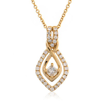 Lupenreiner (F) Brillant-Goldhalskette (LUCENT DIAMONDS)