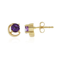 Marokkanischer Amethyst-Silberohrringe