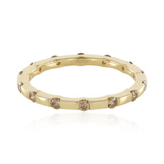 I2 Champagner-Diamant-Goldring (de Melo)