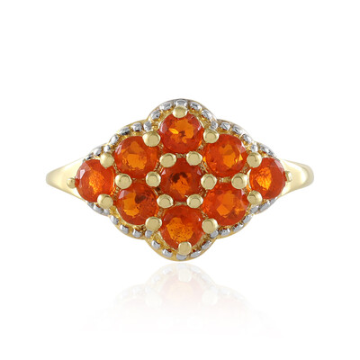 Mexikanischer Feueropal-Silberring