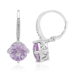 Bolivianischer Amethyst-Silberohrringe