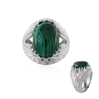 Malachit-Herren-Silberring