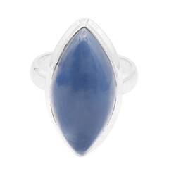 Blauer Opal-Silberring