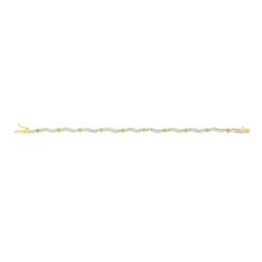Sambia-Smaragd-Silberarmband