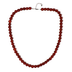 Roter Onyx-Silberhalskette