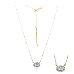 SI1 (G) Diamant-Goldcollier