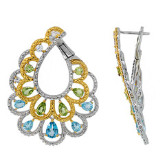 Edelstein-Silberohrringe (Dallas Prince Designs)
