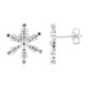 Fancy-Diamant-Silberohrringe