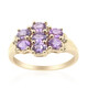 Purpurfarbener Ceylon-Saphir-Goldring