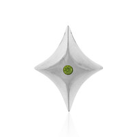 Grüner Ceylon-Zirkon-Silberanhänger