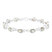 Labradorit-Silberarmband