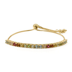 Edelstein-Silberarmband