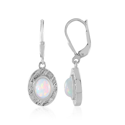 Welo-Opal-Silberohrringe (MONOSONO COLLECTION)
