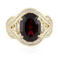 Himbeer-Rhodolith-Goldring (de Melo)