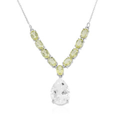 Quarz-Silbercollier