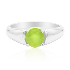 Brasilianischer Grüner Opal-Silberring
