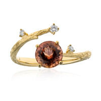 Kongo-Neon-Turmalin-Goldring (Smithsonian)