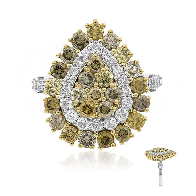 SI2 Fancy-Diamant-Goldring (CIRARI)