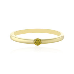 Gelber I2 Brillant-Goldring