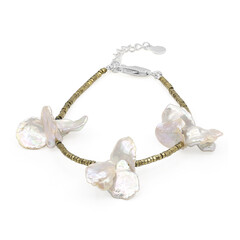 Keshi-Perlen-Silberarmband (TPC)