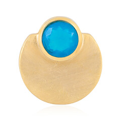 Äthiopischer Blauer Opal-Silberanhänger