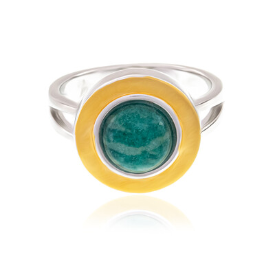 Amazonit-Silberring (MONOSONO COLLECTION)