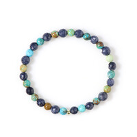 Edelstein-Silberarmband