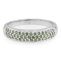 Fancy-Diamant-Silberring