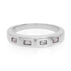 Pinkfarbener Ceylon-Saphir-Silberring