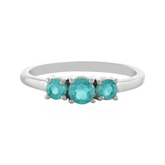 Blauer Apatit-Silberring