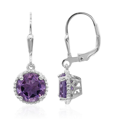 Amethyst-Silberohrringe