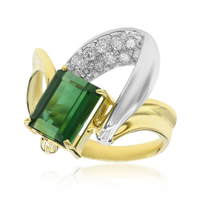 Grüner Turmalin-Goldring (CIRARI)
