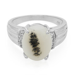 Dendriten-Achat-Silberring