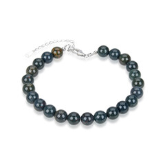 Heliotrop-Silberarmband