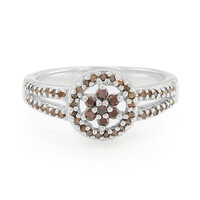 Fancy-Diamant-Silberring