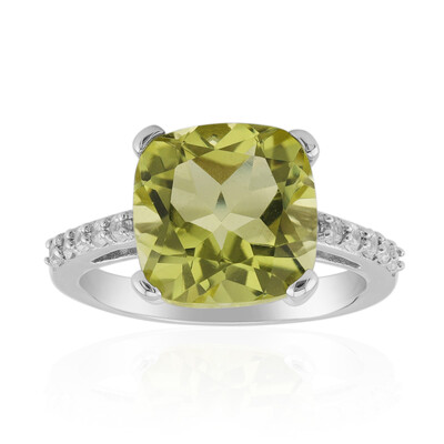 Ouro Verde-Quarz-Silberring