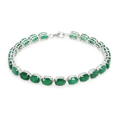 Sambia-Smaragd-Silberarmband