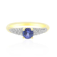 AAA-Tansanit-Goldring (de Melo)